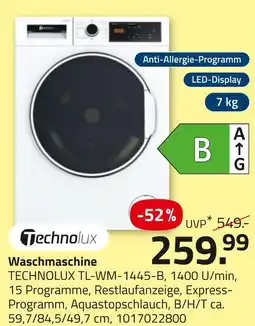 ROLLER Technolux waschmaschine tl-wm-1445-b Angebot
