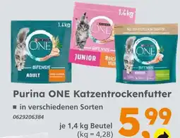 Globus Baumarkt Purina one adult katzentrockenfutter Angebot