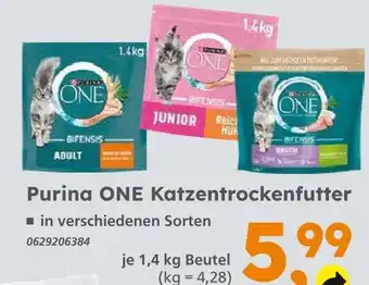 Globus Baumarkt Purina one adult katzentrockenfutter Angebot