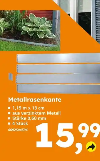 Globus Baumarkt Metallrasenkante Angebot