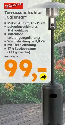 Globus Baumarkt Trendline terrassenstrahler calentar Angebot