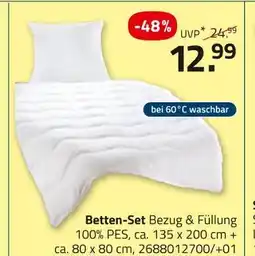 ROLLER Betten-set bezug & füllung Angebot