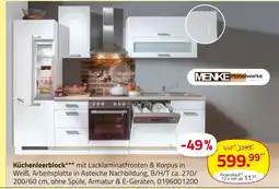 ROLLER Menke möbelwerke küchenleerblock Angebot