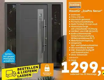 Globus Baumarkt Ecostar haustür isopro secur Angebot