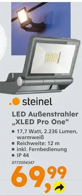 Globus Baumarkt Steinel led außenstrahler xled pro one Angebot