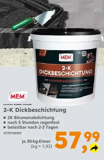 Globus Baumarkt Mem 2-k dickbeschichtung Angebot