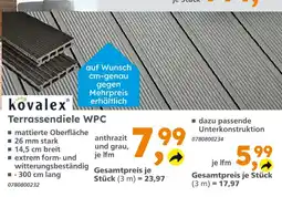 Globus Baumarkt Kovalex terrassendiele wpc Angebot