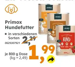 Globus Baumarkt Primox hundefutter rind Angebot