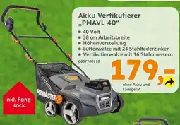 Globus Baumarkt Primaster akku vertikutierer pmavl 40 Angebot