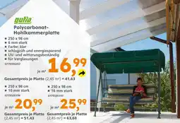 Globus Baumarkt Gutta polycarbonat-hohlkammerplatte 6 mm Angebot