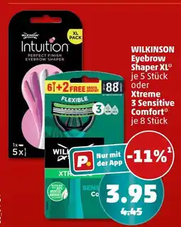 PENNY Wilkinson eyebrow shaper xl oder xtreme 3 sensitive comfort Angebot