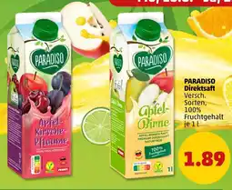 PENNY Paradiso apfel-kirsche-pflaume direktsaft Angebot