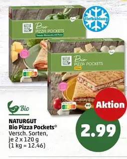 PENNY Naturgut bio pizza pockets tomate-mozzarella mit pesto Angebot
