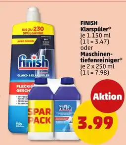 PENNY Finish klarspüler oder maschinentiefenreiniger Angebot