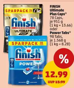 PENNY Finish ultimate plus caps oder power tabs Angebot