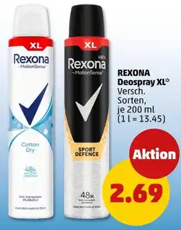 PENNY Rexona cotton dry deospray xl Angebot