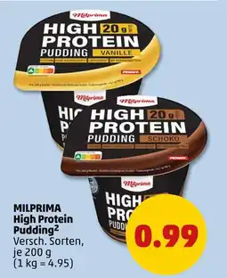 PENNY Milprima high protein pudding vanille Angebot