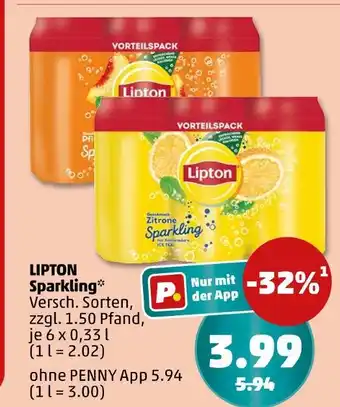 PENNY Lipton sparkling Angebot