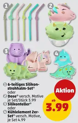 PENNY 6-teiliges silikonstrohhalm-set Angebot