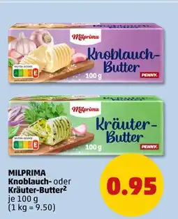 PENNY Milprima knoblauch- oder kräuter-butter Angebot