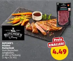 PENNY Butcher's by penny frisches rumpsteak Angebot