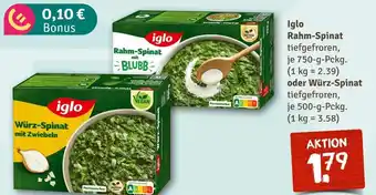 nahkauf Iglo tiefgefroren spinat Angebot