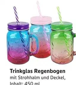 E-Center Trinkglas regenbogen Angebot