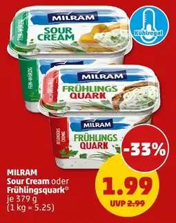 PENNY Milram sour cream oder frühlingsquark Angebot