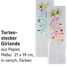 E-Center Tortenstecker girlande Angebot
