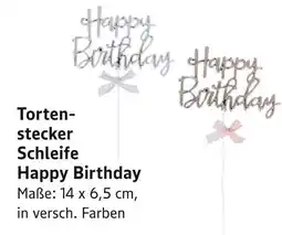E-Center Tortenstecker schleife happy birthday Angebot