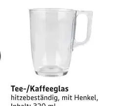 E-Center Tee-/kaffeeglas Angebot