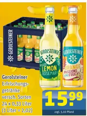Getränke Arena Gerolsteiner erfrischungsgetränke Angebot