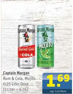 Getränke Arena Captain morgan rum & cola Angebot