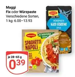 Globus Maggi fix oder würzpaste Angebot