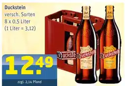 Getränke Arena Duckstein versch. sorten Angebot