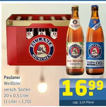 Getränke Arena Paulaner weißbier Angebot