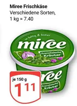 Globus Miree frischkäse Angebot