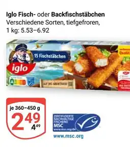 Globus Iglo fischstäbchen Angebot