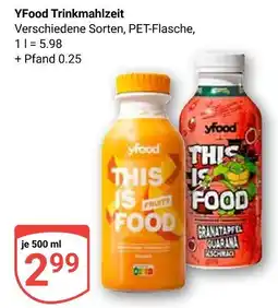 Globus Yfood trinkmahlzeit this is food fruity Angebot