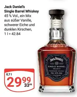Globus Jack daniel's single barrel whiskey Angebot