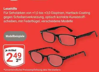 Globus Lesehilfe Angebot