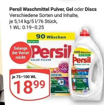 Globus Persil waschmittel pulver Angebot