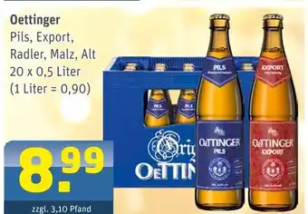 Getränke Arena Oettinger pils Angebot