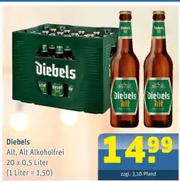 Getränke Arena Diebels alt Angebot