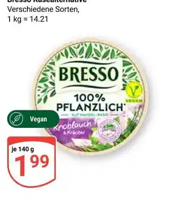 Globus Bresso 100% pflanzlich knoblauch & kräuter Angebot