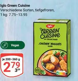 Globus Iglo green cuisine chicken nuggets Angebot