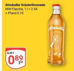 Globus Almdudler kräuterlimonade Angebot