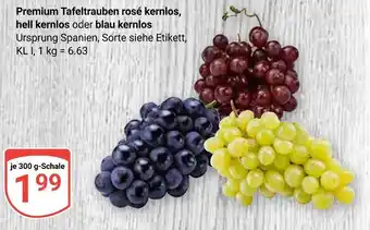 Globus Premium tafeltrauben rosé kernlos Angebot
