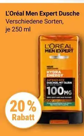 Globus L'oréal men expert dusche Angebot