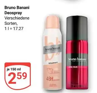Globus Bruno banani deospray woman Angebot